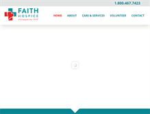 Tablet Screenshot of faithhospice.com